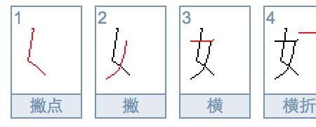 胳膊的笔顺是什么