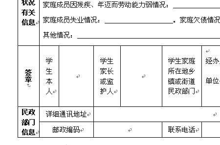 家庭基本情况分类