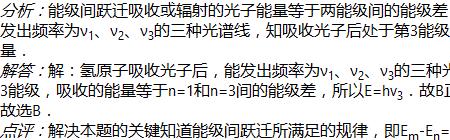 为什么原子吸收光子等于能级差