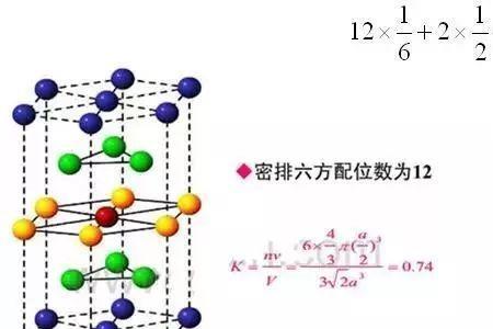 化学晶胞密度计算公式