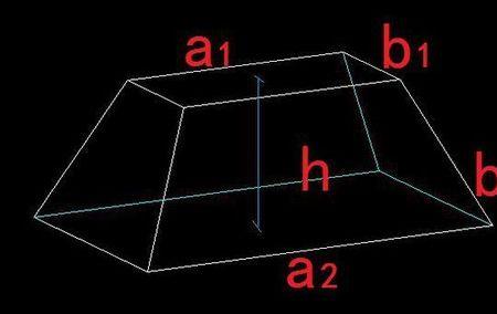 梯形圆柱体积立方计算公式