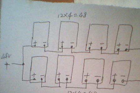并联电池接线方法