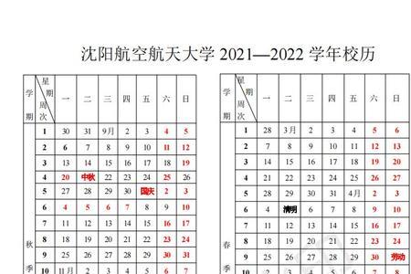 沈阳航空航天大学上课时间