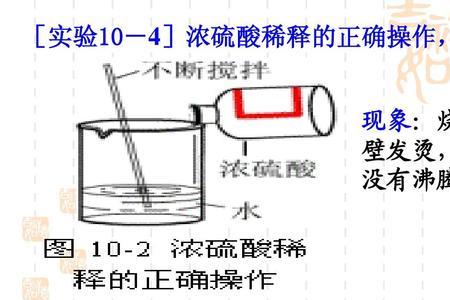 浓硫酸稀释口诀