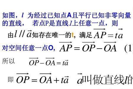 直线方向向量几何意义