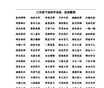 小学六年的成长用四字词语概括