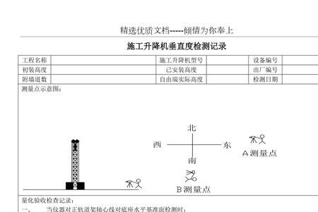 施工电梯垂直度计算公式