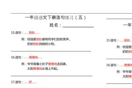 用是还是造句一年级简单