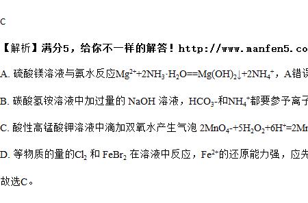 氨水反应方程式