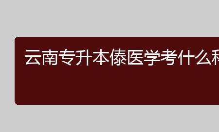 傣医学专业考研可以考哪些大学