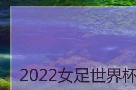 世界杯女足2022赛程表