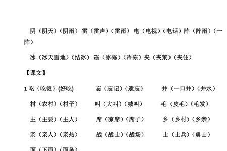 人教版语文江南生字组词