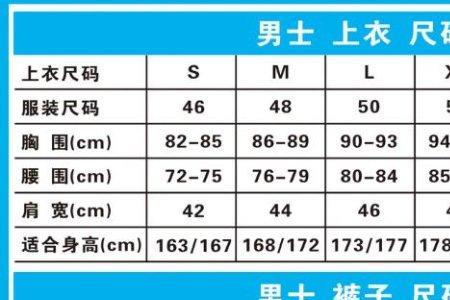 牛仔裤尺码对照表xl