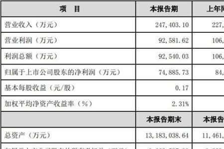 净归母公司利润什么意思