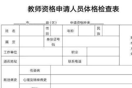 教师资格体检对裸眼视力的要求