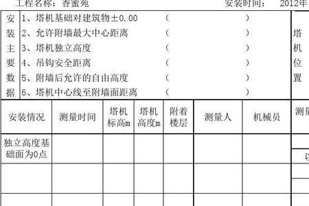 塔吊垂直度计算方法公式