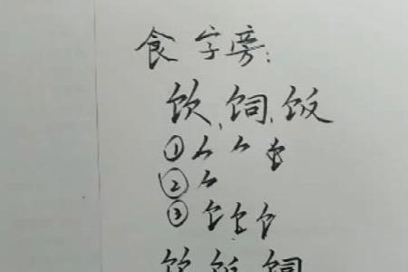 一个食字旁加一个食字读音