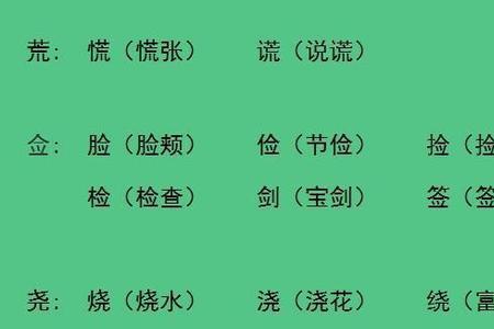 辣去掉部首组成新字并组词