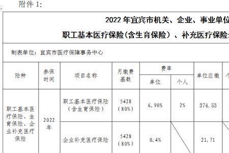 2022年成都职工医保缴多少