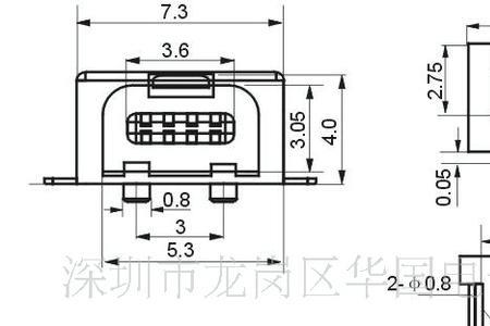 usb中间电阻接法