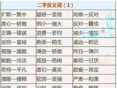 偶尔的反义词标准答案