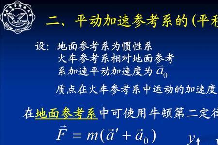 惯性系的加速度相对什么