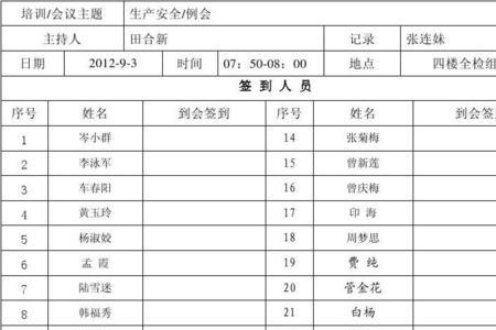 大型会议签到细化流程