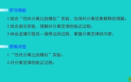 验证分离定律的条件