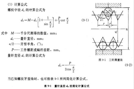 梯形螺纹的中径怎么计算