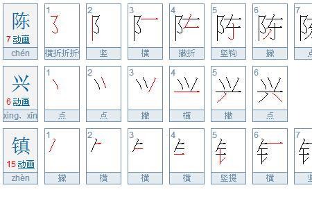 陈字笔画怎么写