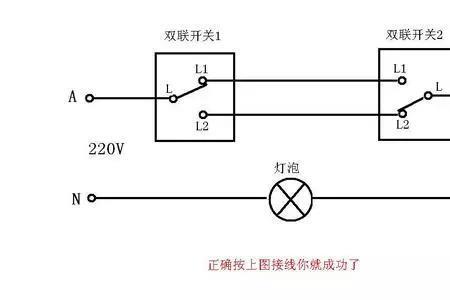 单联双控四灯几根线