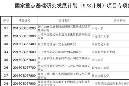 国家973计划什么意思