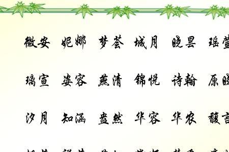 业字取名寓意