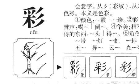 各型各色哪个字错了