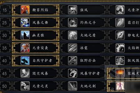 魔兽世界100元素萨天赋加点