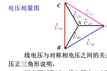 星三角接法相电压和线电压