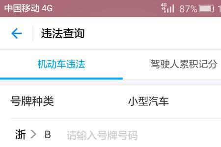 输入车牌就可以查违章