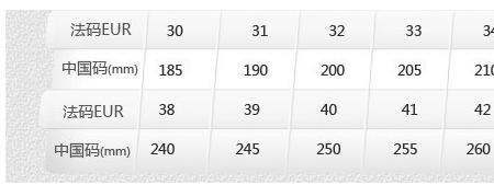 安踏男鞋42码和43码分别是多少厘米