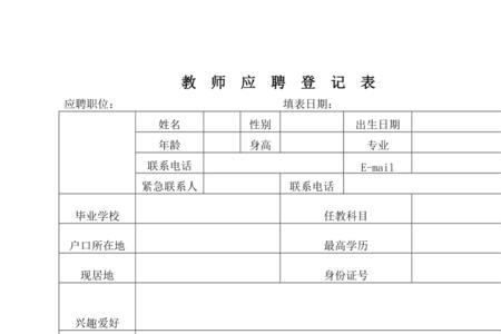 填写了应聘登记表是否应聘成功