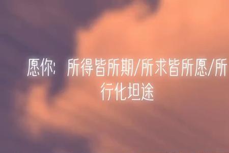 万般皆所愿什么意思