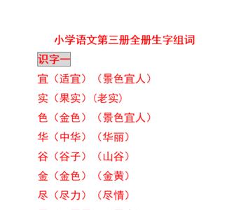 写出别字的3个意义并分别组词