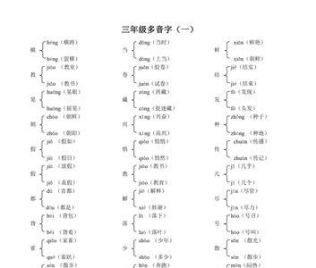 央的多音字组词