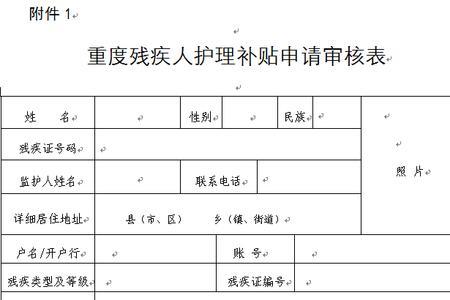 安徽残疾人补助标准