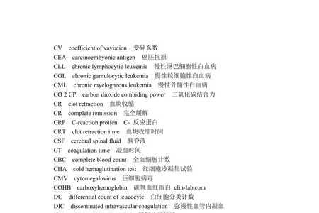 fp试验英文全称