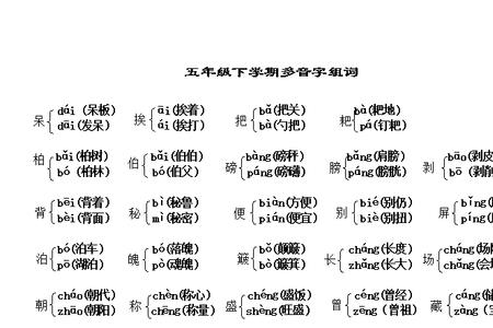 省字多音字组词