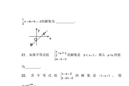 初中不等式有解的条件