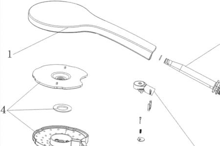 花洒各部分零件的名称