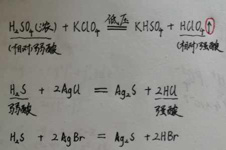 四大强酸电离方程式