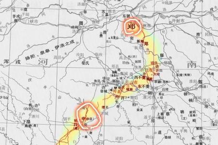 秦国郑国晋国的地理位置