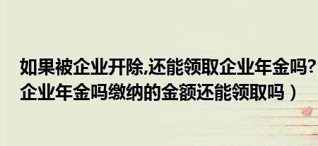 企业年金可以改变领取方法吗